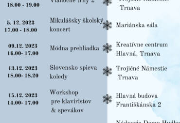 Školské podujatia – november a december