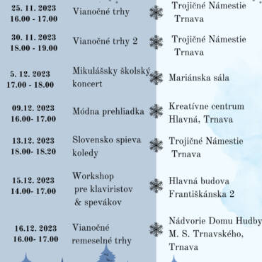 Školské podujatia – november a december